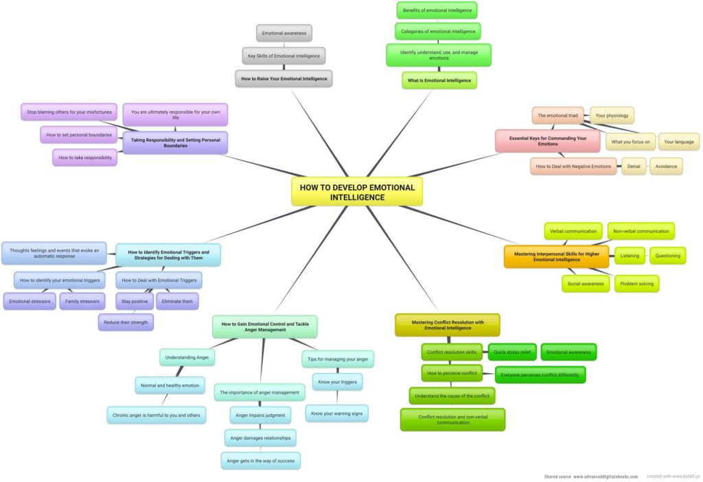 Emotional Intelligence mindmap